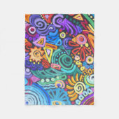 Farbenfrohe Abstrakte Lap Blanket Fleecedecke (Vorderseite)