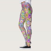Farbenfrohe abstrakte Leggings (Links)