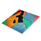 Farbenfrohe Abstrakte Maid-Malerei Fliese (Seite)