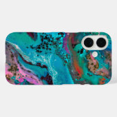 Farbenfrohe Abstrakte Malerei Case-Mate iPhone Hülle (Rückseite (Horizontal))