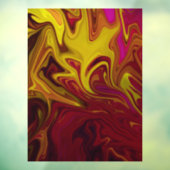 Farbenfrohe abstrakte Malerei Fensteraufkleber (Blatt 3)