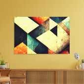 Farbenfrohe abstrakte Malerei Leinwanddruck (Insitu (Wohnzimmer))