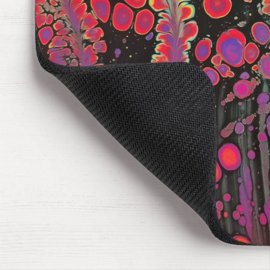 Farbenfrohe Abstrakte Malerei Mousepad (Ecke)