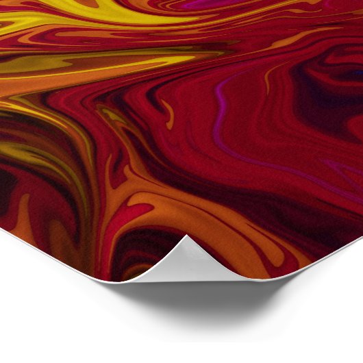 Farbenfrohe abstrakte Malerei Poster (Ecke)