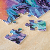 Farbenfrohe Abstrakte Malerei Puzzle (Seite)