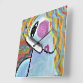 Farbenfrohe Abstrakte Malerei rund um die Uhr (Winkel)