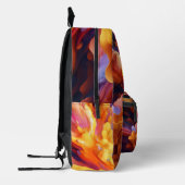 Farbenfrohe Abstrakte Malerei Spritzer Kunst Bedruckter Rucksack (Links)