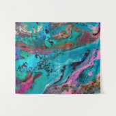 Farbenfrohe Abstrakte Malerei Wandteppich (Vorderseite (Horizontal))