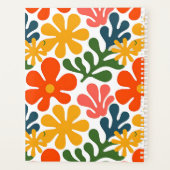 Farbenfrohe abstrakte Matisse-Blumen-Retro-Kunst Planer (Rückseite)