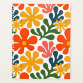 Farbenfrohe abstrakte Matisse-Blumen-Retro-Kunst Planer (Vorderseite)