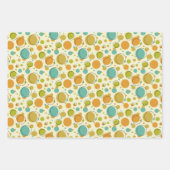 Farbenfrohe Abstrakte Mitte des Jahrhunderts Moder Geschenkpapier Set (Vorderseite)