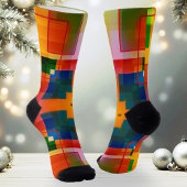 Farbenfrohe Abstrakte Moderne Kunst Socken