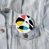Farbenfrohe, abstrakte, moderne, lustige geometris button (Beispiel)