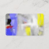 Farbenfrohe Abstrakte, moderne Minimalistische Pre Visitenkarte (Rückseite)