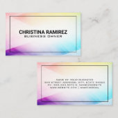 Farbenfrohe Abstrakte moderne Umgebung Visitenkarte (Vorne/Hinten)