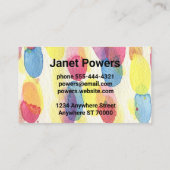 farbenfrohe abstrakte, moderne Visitenkarte (Rückseite)