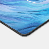 Farbenfrohe Abstrakte moderne Waves Personalisiert Schreibtischunterlage (Ecke)