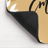 Farbenfrohe abstrakte Monogram-Farbanpassung Mousepad (Ecke)