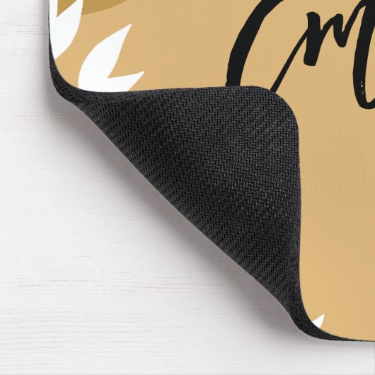 Farbenfrohe abstrakte Monogram-Farbanpassung Mousepad (Ecke)