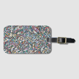 Farbenfrohe abstrakte Mosaik-Muster-Laptoptasche  Gepäckanhänger
