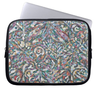 Farbenfrohe abstrakte Mosaik-Muster-Laptoptasche Laptopschutzhülle