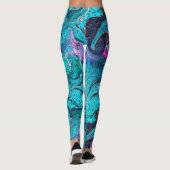Farbenfrohe Abstrakte Mosaikmedaille oder Drachens Leggings (Rückseite)