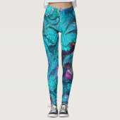 Farbenfrohe Abstrakte Mosaikmedaille oder Drachens Leggings (Vorderseite)