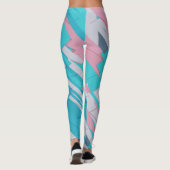 Farbenfrohe Abstrakte Muster - All-Over-Print-Legg Leggings (Rückseite)
