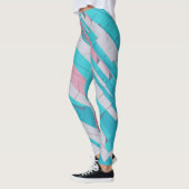 Farbenfrohe Abstrakte Muster - All-Over-Print-Legg Leggings (Links)