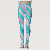 Farbenfrohe Abstrakte Muster - All-Over-Print-Legg Leggings (Vorderseite)
