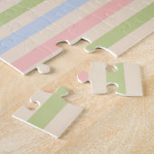 Farbenfrohe Abstrakte Muster aus mehrfarbigen Stre Puzzle (Seite)