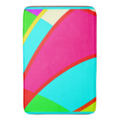 Farbenfrohe Abstrakte Muster Kunst, Kultur Badematte (Vorderseite Vertikal)