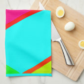 Farbenfrohe Abstrakte Muster Kunst, Kultur Geschirrtuch (Viertel Falte)