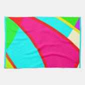 Farbenfrohe Abstrakte Muster Kunst, Kultur Geschirrtuch (Horizontal)