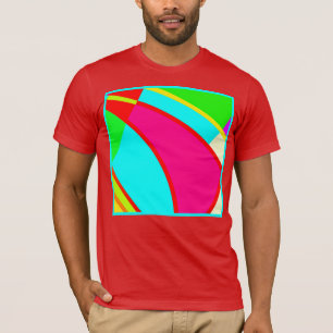 Farbenfrohe Abstrakte Muster Kunst, Kultur T-Shirt
