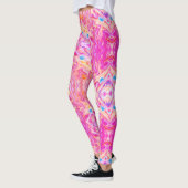 Farbenfrohe Abstrakte Muster Leggings (Links)