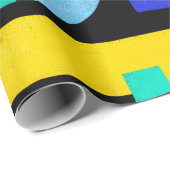 Farbenfrohe abstrakte Muster mit Liebe im Inneren. Geschenkpapier (Rolleneckpunkt)