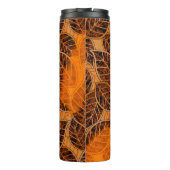 Farbenfrohe abstrakte Muster modern, abstrakt, kun Thermosbecher (Rückseite)