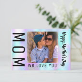 Farbenfrohe Abstrakte Muttertagskarte Karte (Stehend Vorderseite)