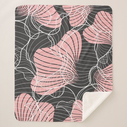 Farbenfrohe abstrakte, nahtlose künstlerische Must Sherpadecke (Vorderseite)