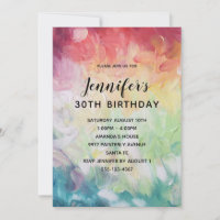 Farbenfrohe Abstrakte Paint Birthday Party