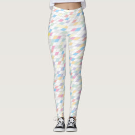 Farbenfrohe Abstrakte Pasteten Leggings
