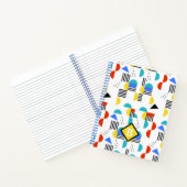 Farbenfrohe Abstrakte Personalisiert School Notebo Notizblock (Innenseite)