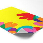 Farbenfrohe Abstrakte Pflanze Illustration - Lebha Poster (Ecke)