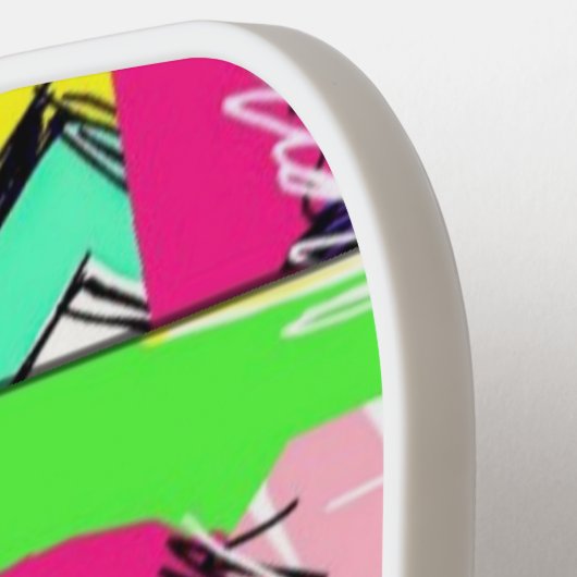 Farbenfrohe, abstrakte Pickleball Paddel Pickleball Schläger (Linke Seite)