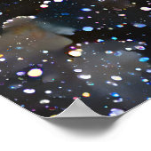 Farbenfrohe Abstrakte Pinguine Poster (Ecke)