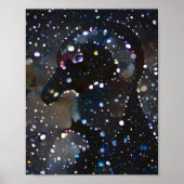 Farbenfrohe Abstrakte Pinguine Poster (Vorne)