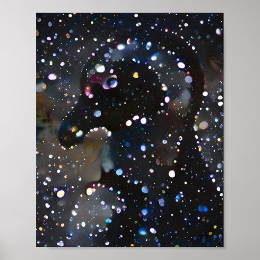 Farbenfrohe Abstrakte Pinguine Poster (Vorne)