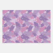 Farbenfrohe Abstrakte Pinselstriche - Geschenkarti Geschenkpapier Set (Vorderseite 3)