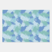 Farbenfrohe Abstrakte Pinselstriche - Geschenkarti Geschenkpapier Set (Vorderseite 2)